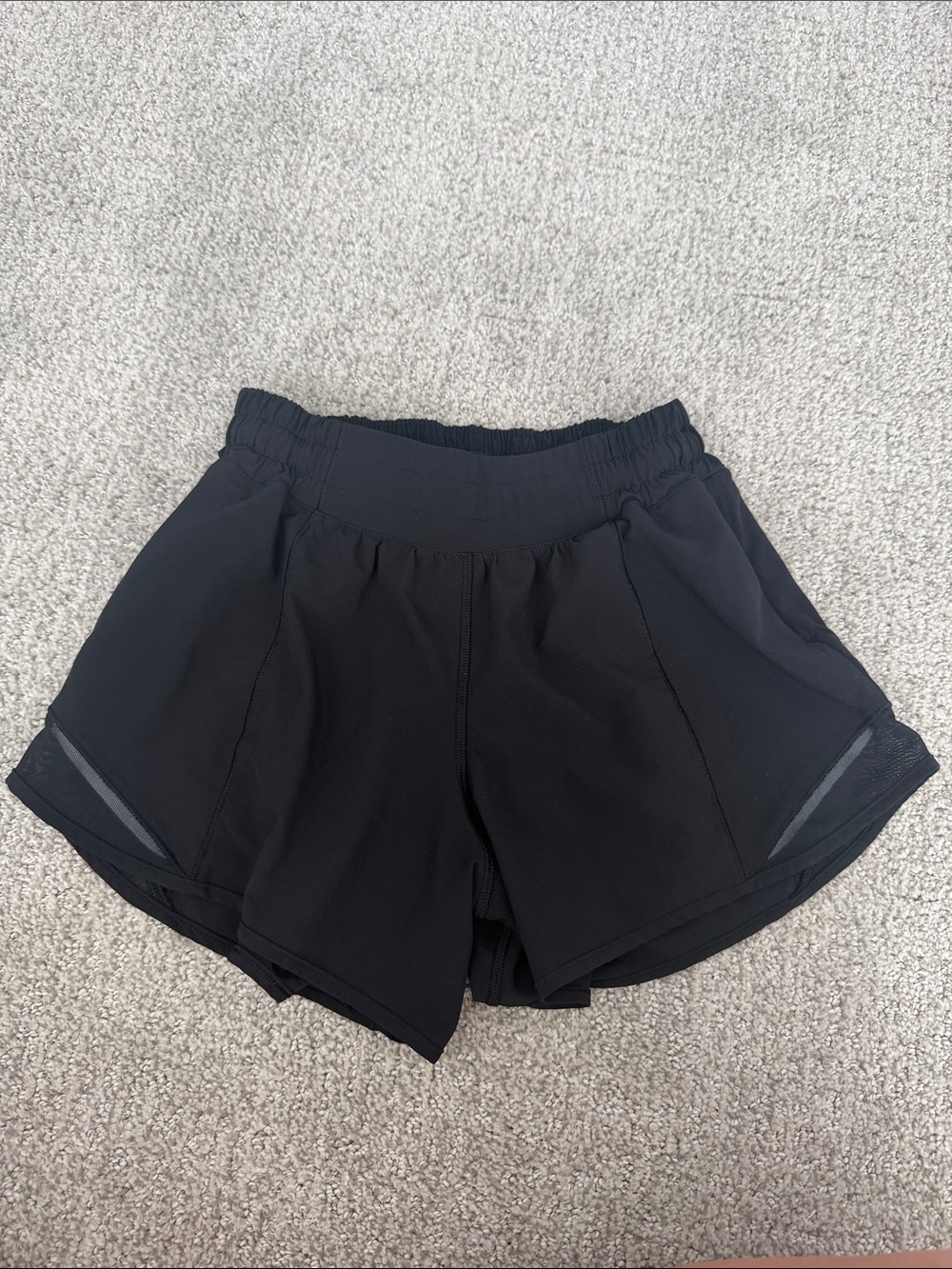 lululemon athletica Black Women's Athletic Shorts with Reflective Trim